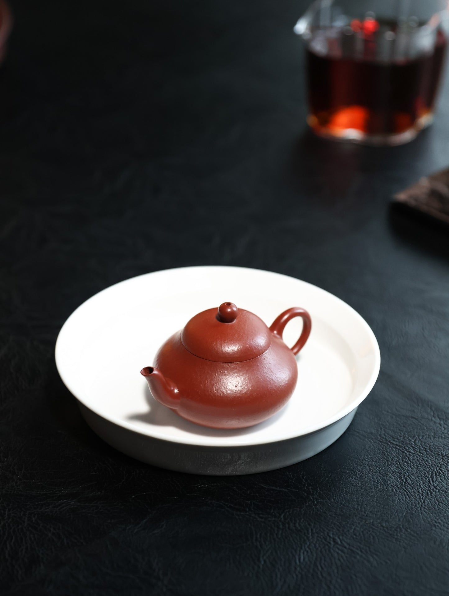 梨形｜【优质朱泥 ·传统手制·半手工·传统器·100cc·9孔·实力派作品 】