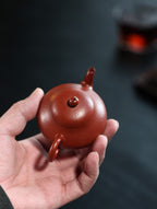 梨形｜【优质朱泥 ·传统手制·半手工·传统器·100cc·9孔·实力派作品 】