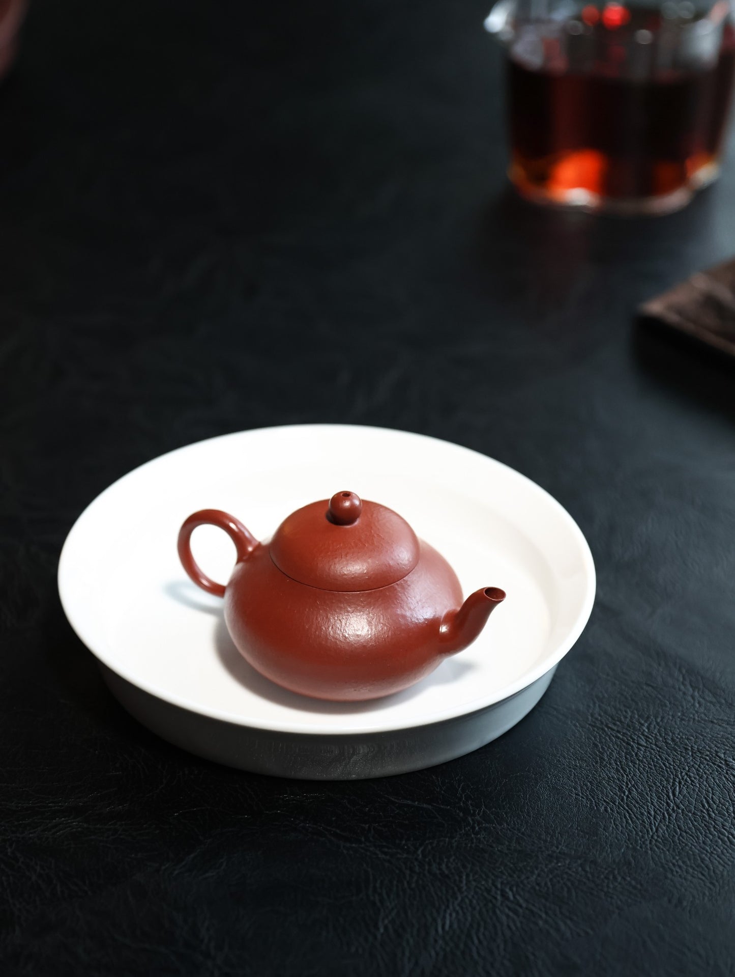 梨形｜【优质朱泥 ·传统手制·半手工·传统器·100cc·9孔·实力派作品 】