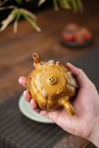 国工力作【观望】极品黄金砂（极其稀少）260cc 邵方军 国家级工艺美术师 工艺:手工制作