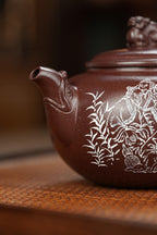 新品【龙行天下】 紫茄泥 280cc 作者：邵方军（国家级工艺美术师）手工制作