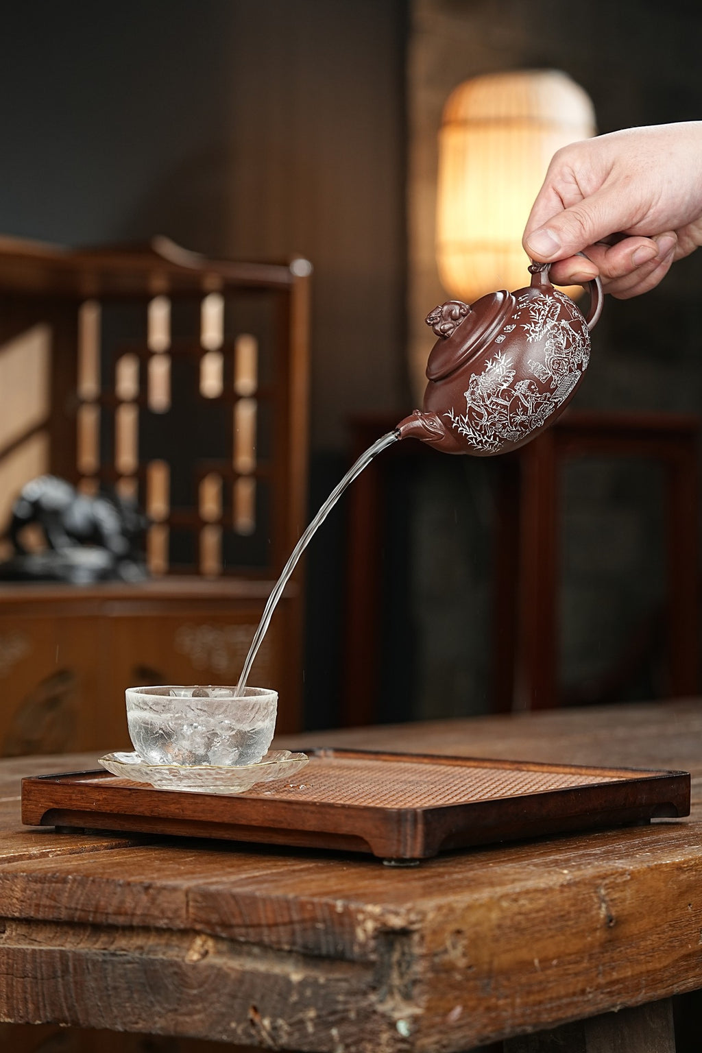 新品【龙行天下】 紫茄泥 280cc 作者：邵方军（国家级工艺美术师）手工制作