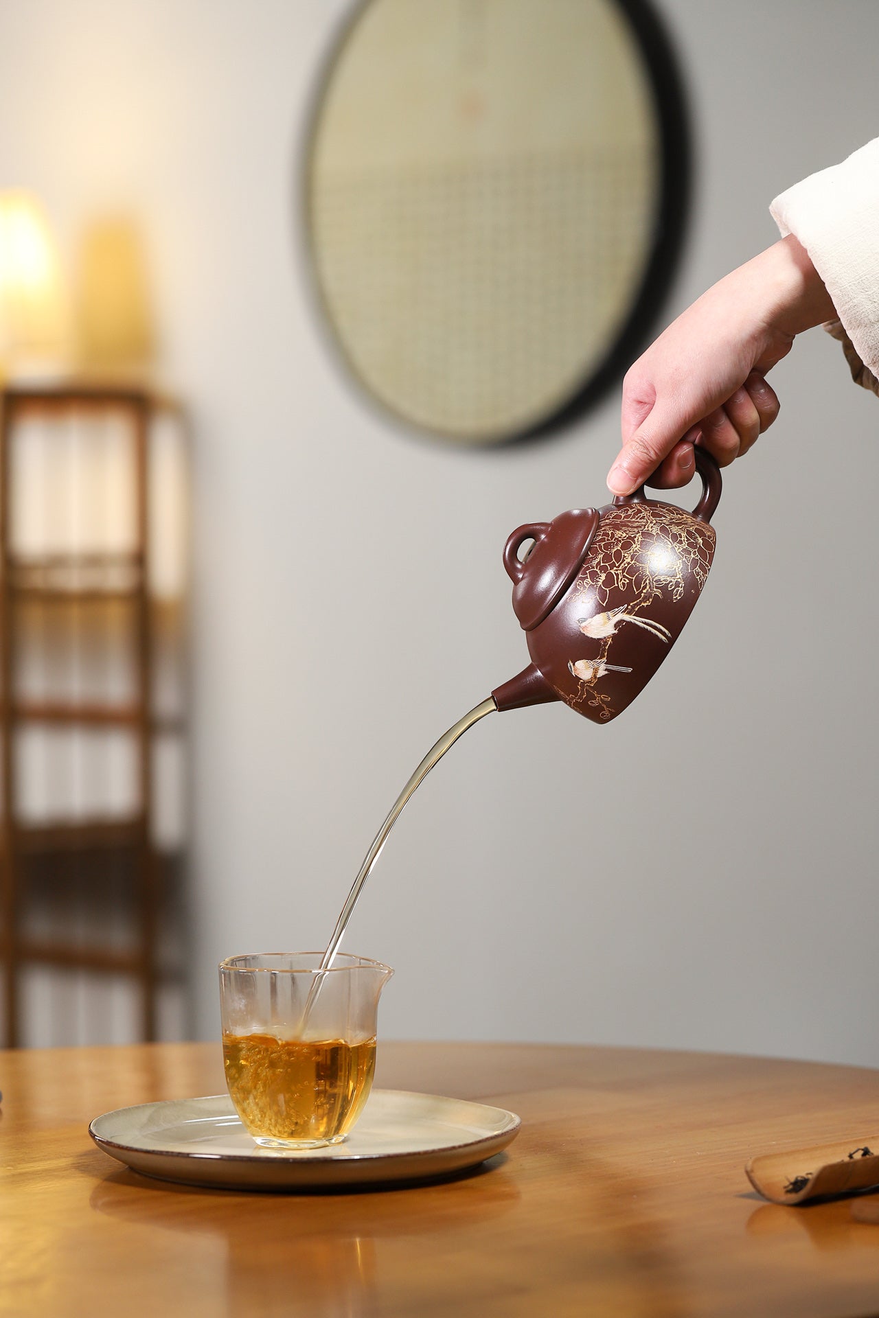 收藏重器：半瓢壶 原矿紫茄泥 320cc 李昌鸿 正高级工艺美术师 师承中国工艺美术大师——顾景舟