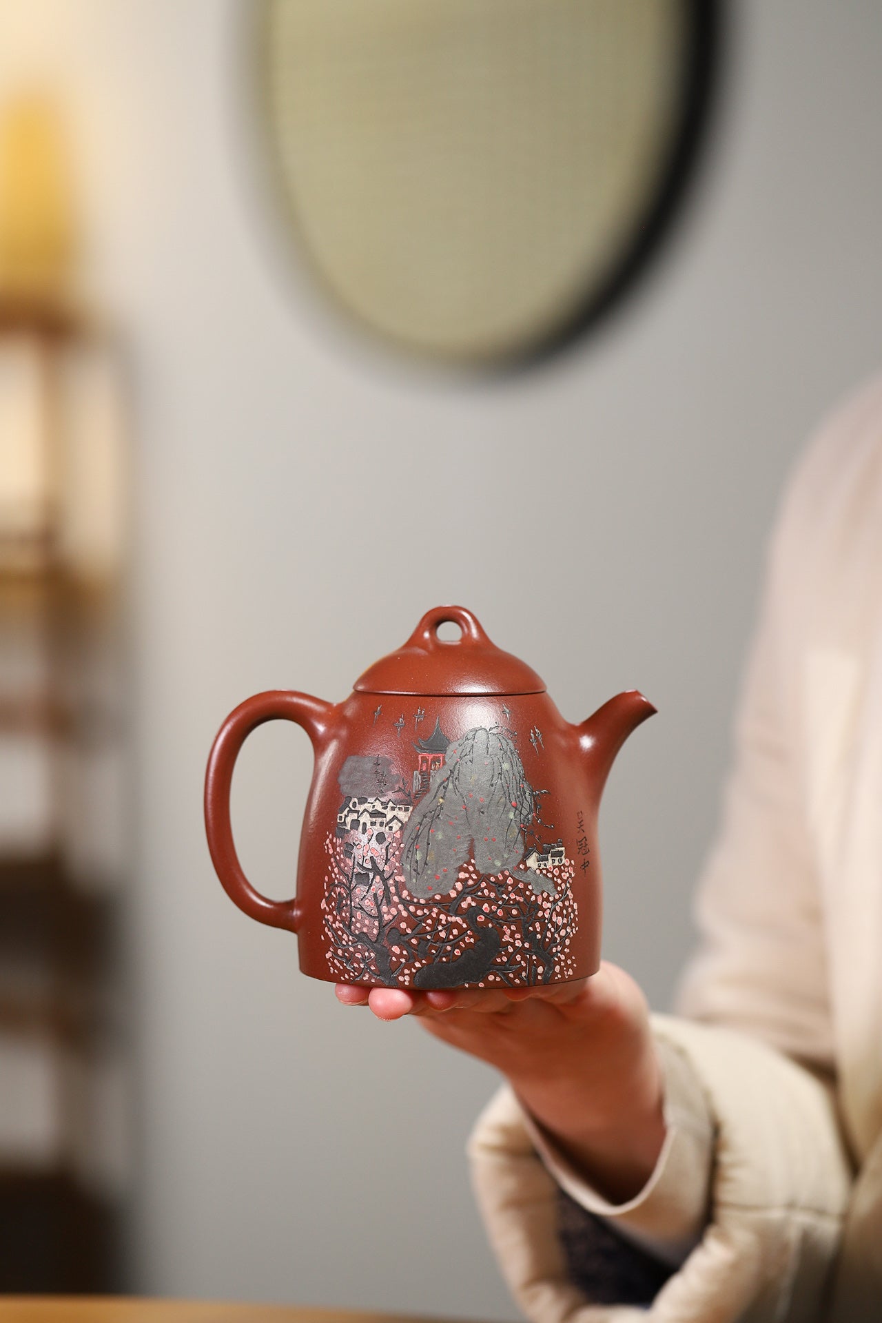 收藏重器；明式秦权 原矿陈腐底槽清 370cc 李昌鸿 师承中国工艺美术大师——顾景舟