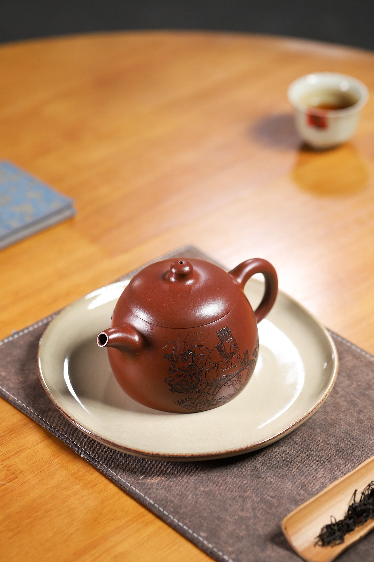 收藏重器：圆帽壶 原矿底槽清 400cc 李昌鸿 正高级工艺美术师 师承中国工艺美术大师——顾景舟