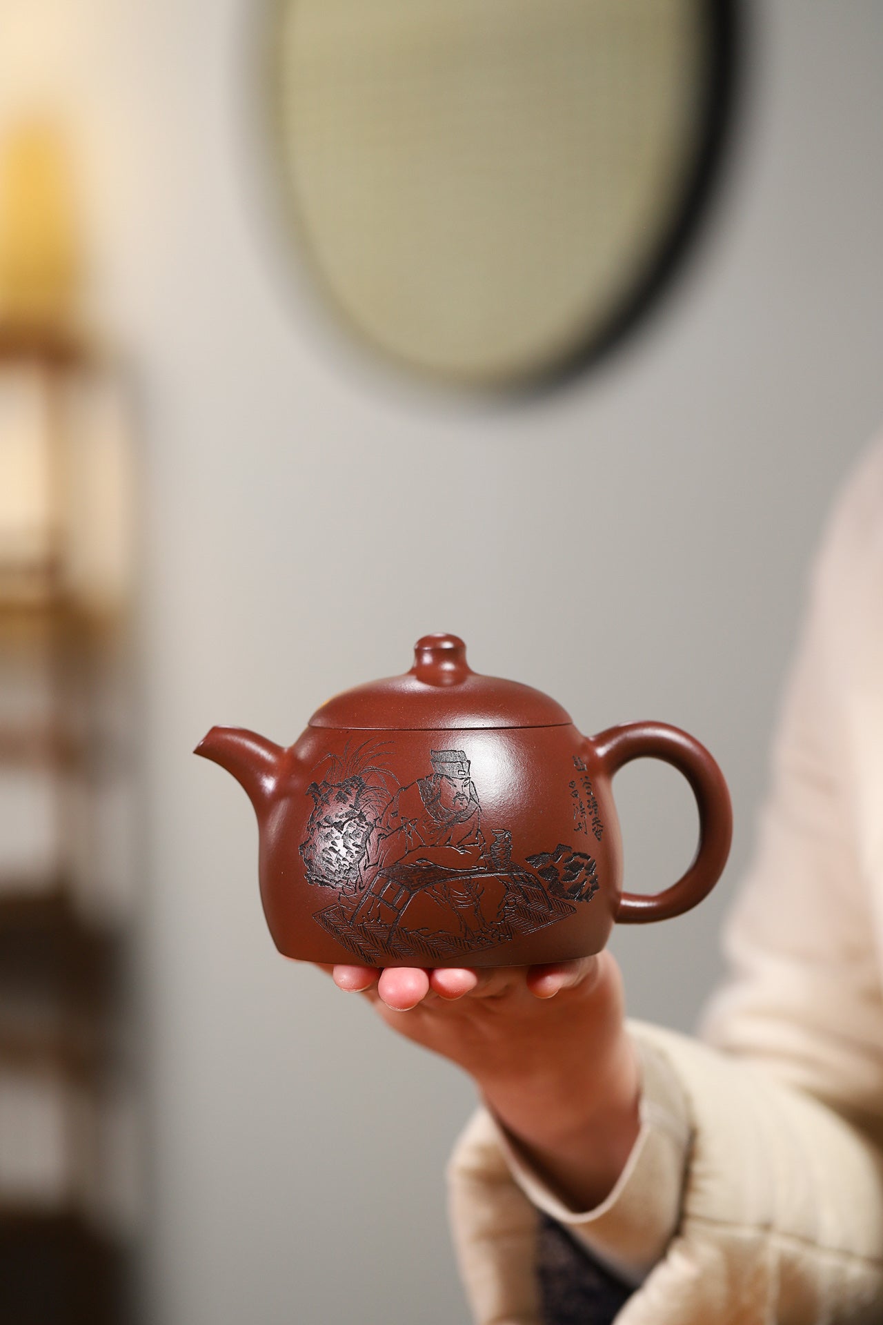 收藏重器：圆帽壶 原矿底槽清 400cc 李昌鸿 正高级工艺美术师 师承中国工艺美术大师——顾景舟