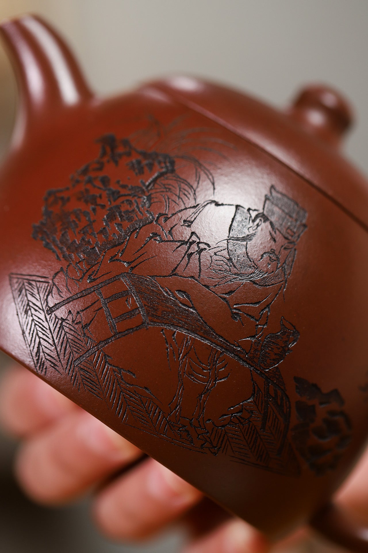 收藏重器：圆帽壶 原矿底槽清 400cc 李昌鸿 正高级工艺美术师 师承中国工艺美术大师——顾景舟