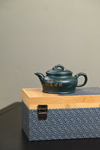 研高· 『竹韵』 景舟绿泥·容量260cc·9孔出水·黄自英（研究员级高级工艺美术师）