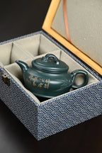研高· 『竹韵』 景舟绿泥·容量260cc·9孔出水·黄自英（研究员级高级工艺美术师）