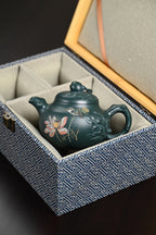 研高· 『祝福』 景舟绿泥·容量320cc·9孔出水·黄自英（研究员级高级工艺美术师） - ZishaTeapotChina