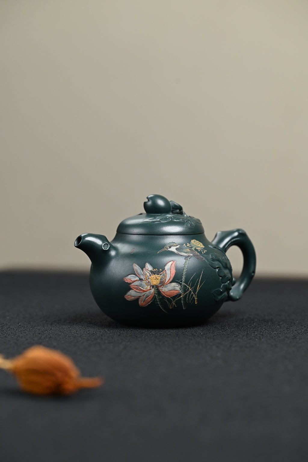 研高· 『祝福』 景舟绿泥·容量320cc·9孔出水·黄自英（研究员级高级工艺美术师） - ZishaTeapotChina