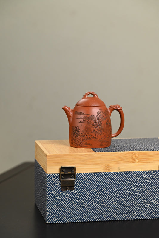 研高· 『秦权』 沉香段·容量220cc·10孔出水·黄自英（研究员级高级工艺美术师）