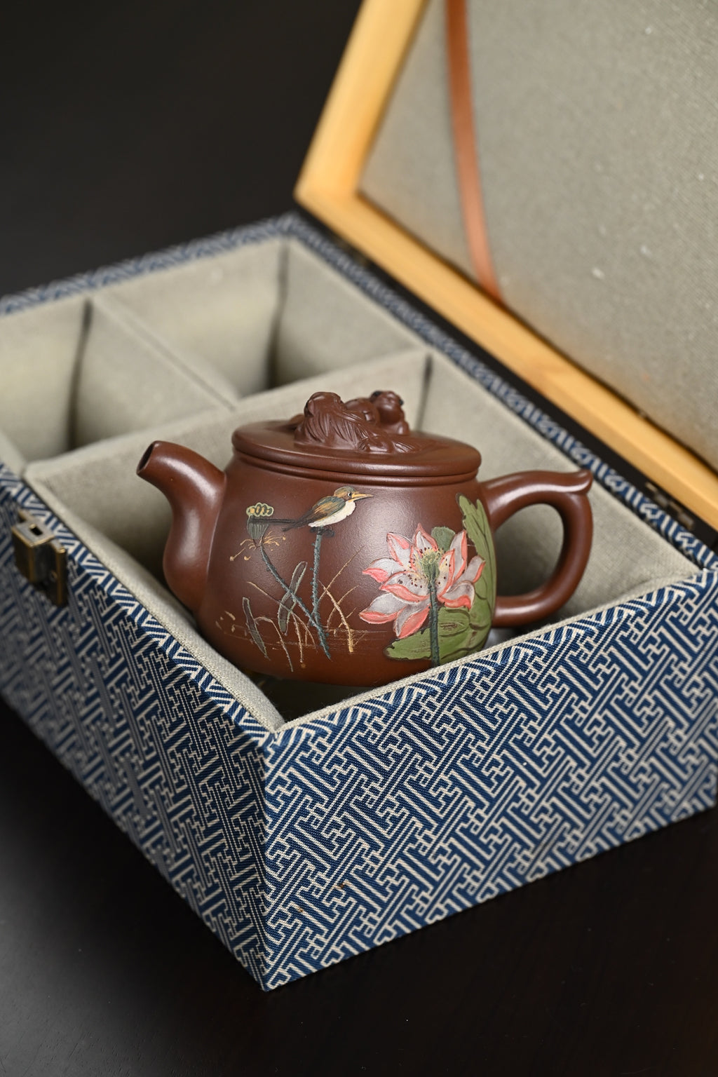 研高· 『祥瑞』 一厂老紫泥·容量250cc·19孔出水·黄自英（研究员级高级工艺美术师）