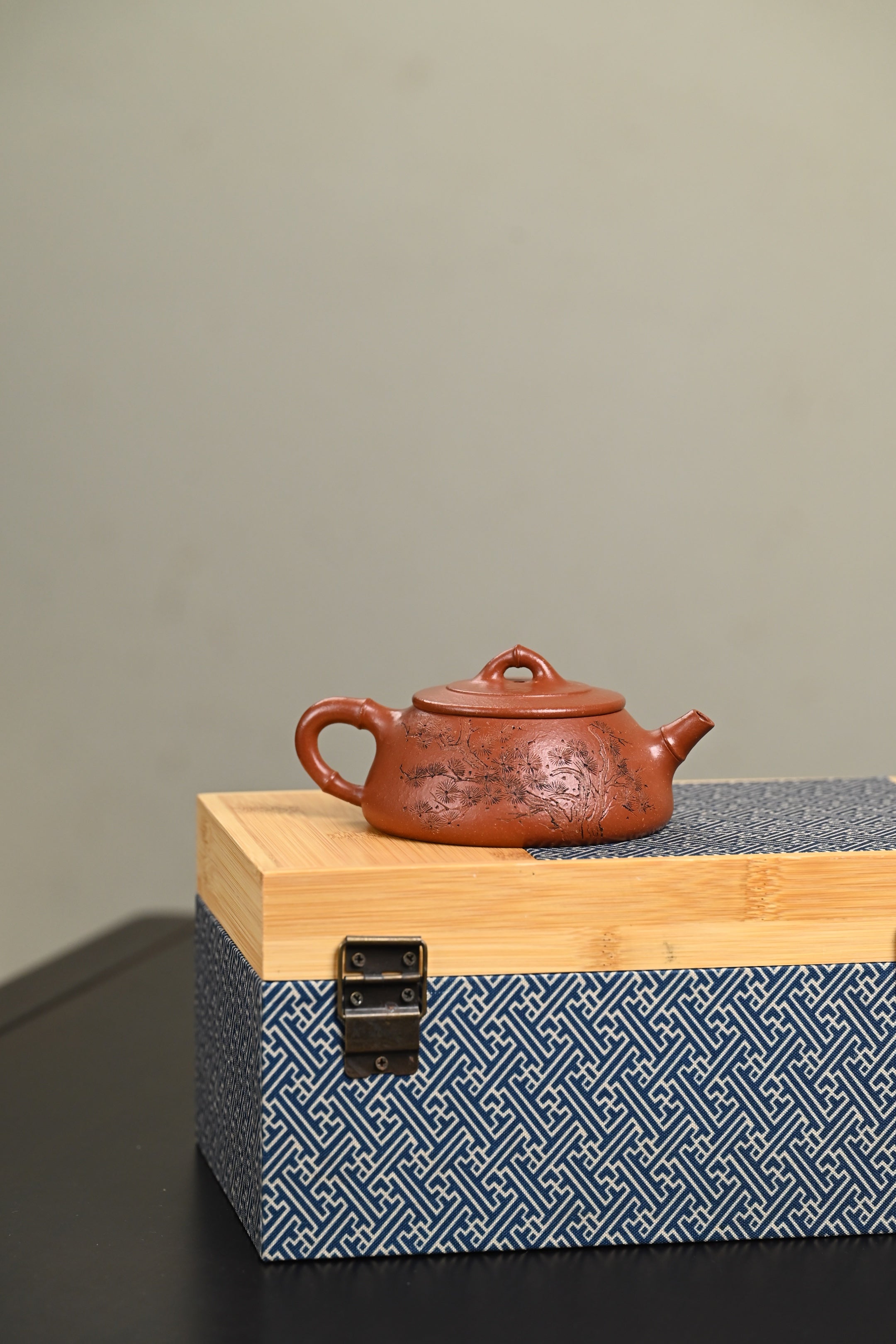 研高· 『竹瓢』 沉香段·容量200cc·7孔出水·黄自英（研究员级高级工艺美术师）