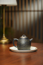 【结缘重器】中国紫砂界心经巨匠·郑求标恭刻· 双心经《秦权壶》原矿优质底槽清还原烧·350cc