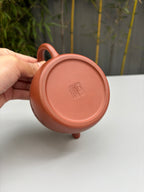 石陶大师臻品紫砂界当代梅王“宜三石”之一·朱炳浩亲工·大拍11万同款《秦权壶》
