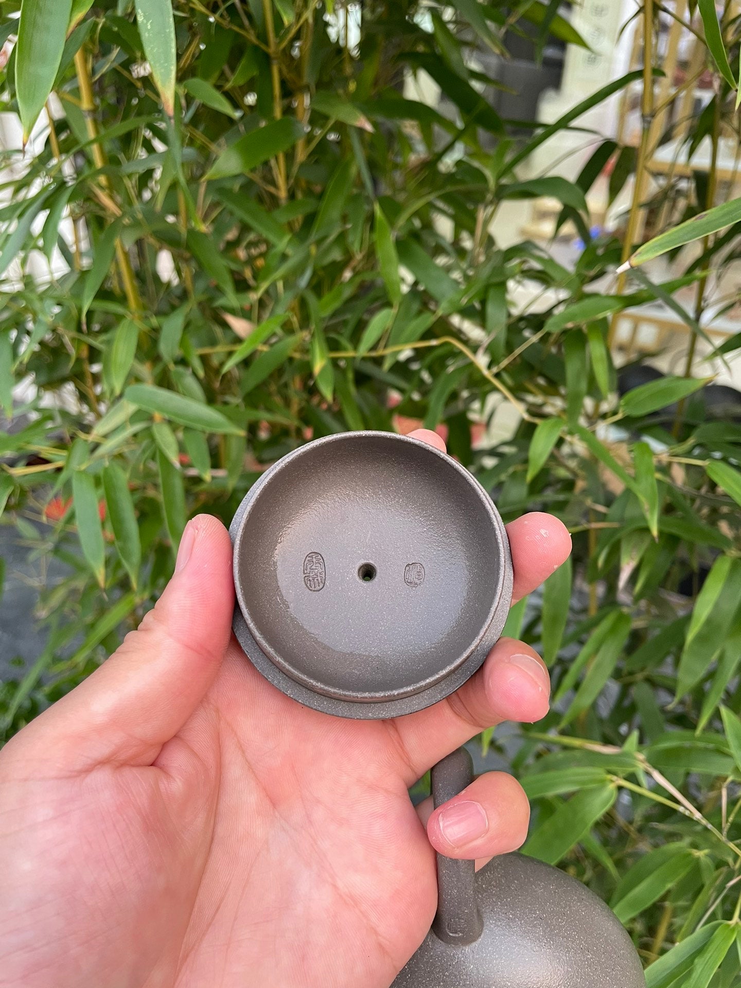 紫砂界收藏潜力之巅·大国工匠·一代宗师邱玉林原创《清泉壶》原矿极品天青泥·300cc