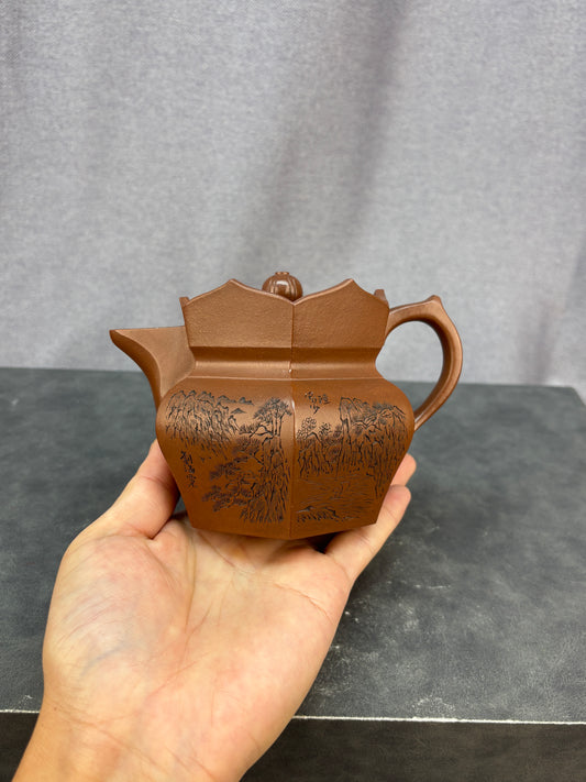 程辉大师紫砂界的功勋级领军人物·精品佳作《僧帽》原矿极品底槽清·360cc