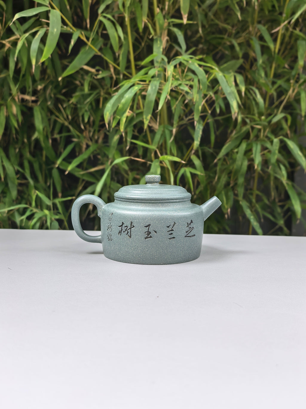 李昌鸿福利🧧紫砂泰斗传承·双国大师匠心之作【德钟壶】优质景舟雪华绿泥 300cc