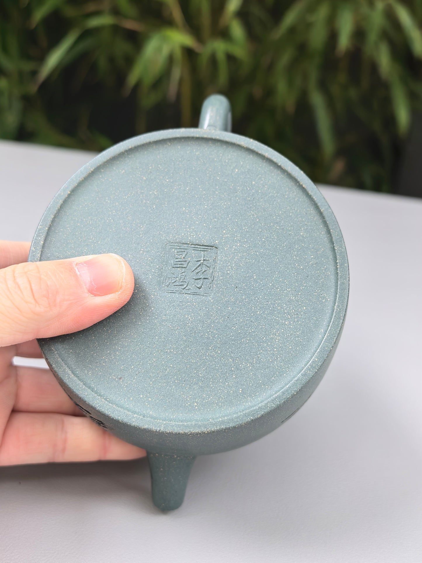 李昌鸿福利🧧紫砂泰斗传承·双国大师匠心之作【德钟壶】优质景舟雪华绿泥 300cc