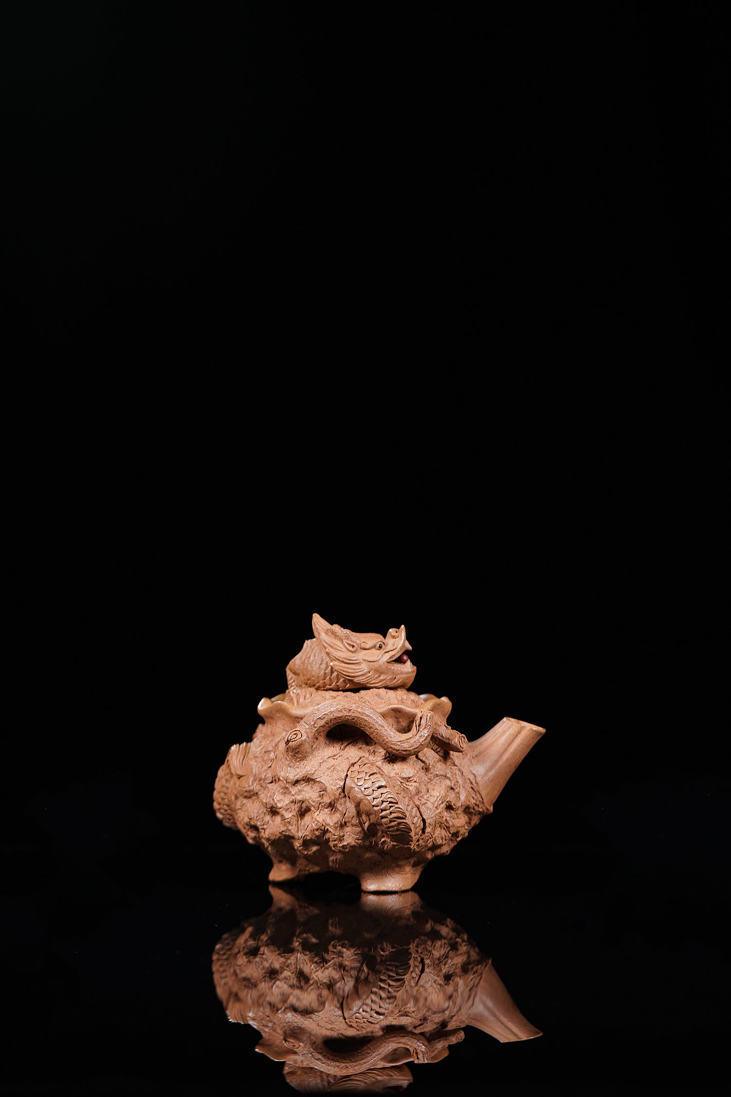 【特色藏品】邱爽 | 范泽锋高徒·省大师紫砂潜力重器【龙吟供春】原矿优质老段泥·200cc