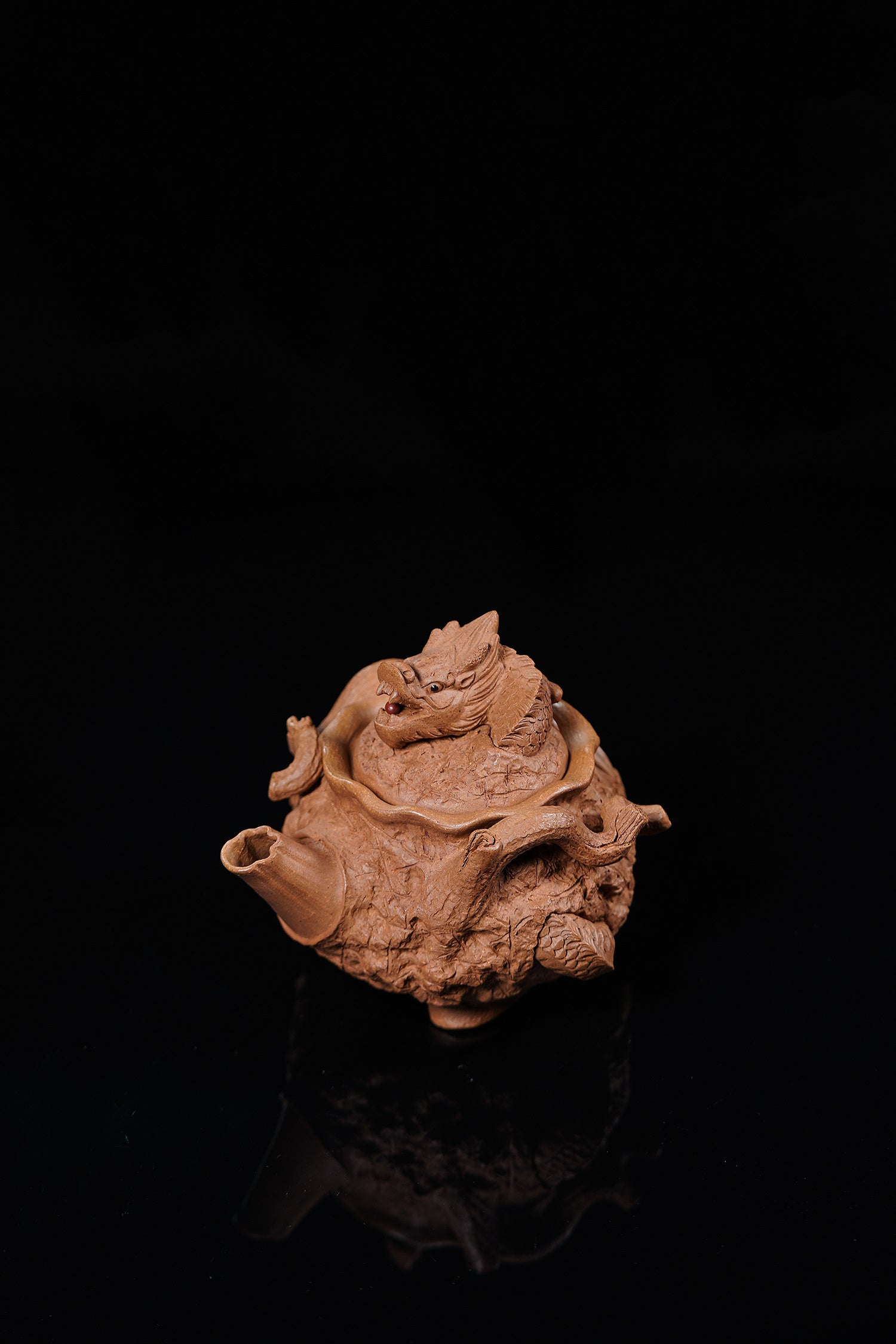 【特色藏品】邱爽 | 范泽锋高徒·省大师紫砂潜力重器【龙吟供春】原矿优质老段泥·200cc