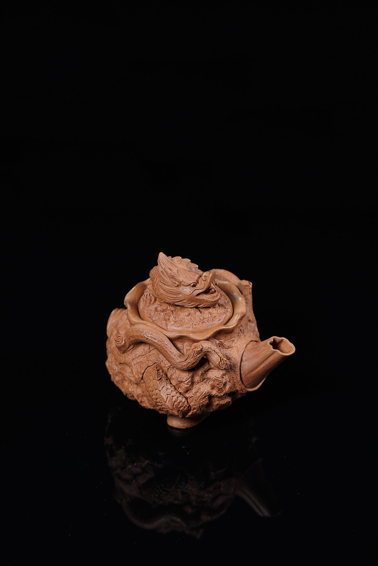 【特色藏品】邱爽 | 范泽锋高徒·省大师紫砂潜力重器【龙吟供春】原矿优质老段泥·200cc