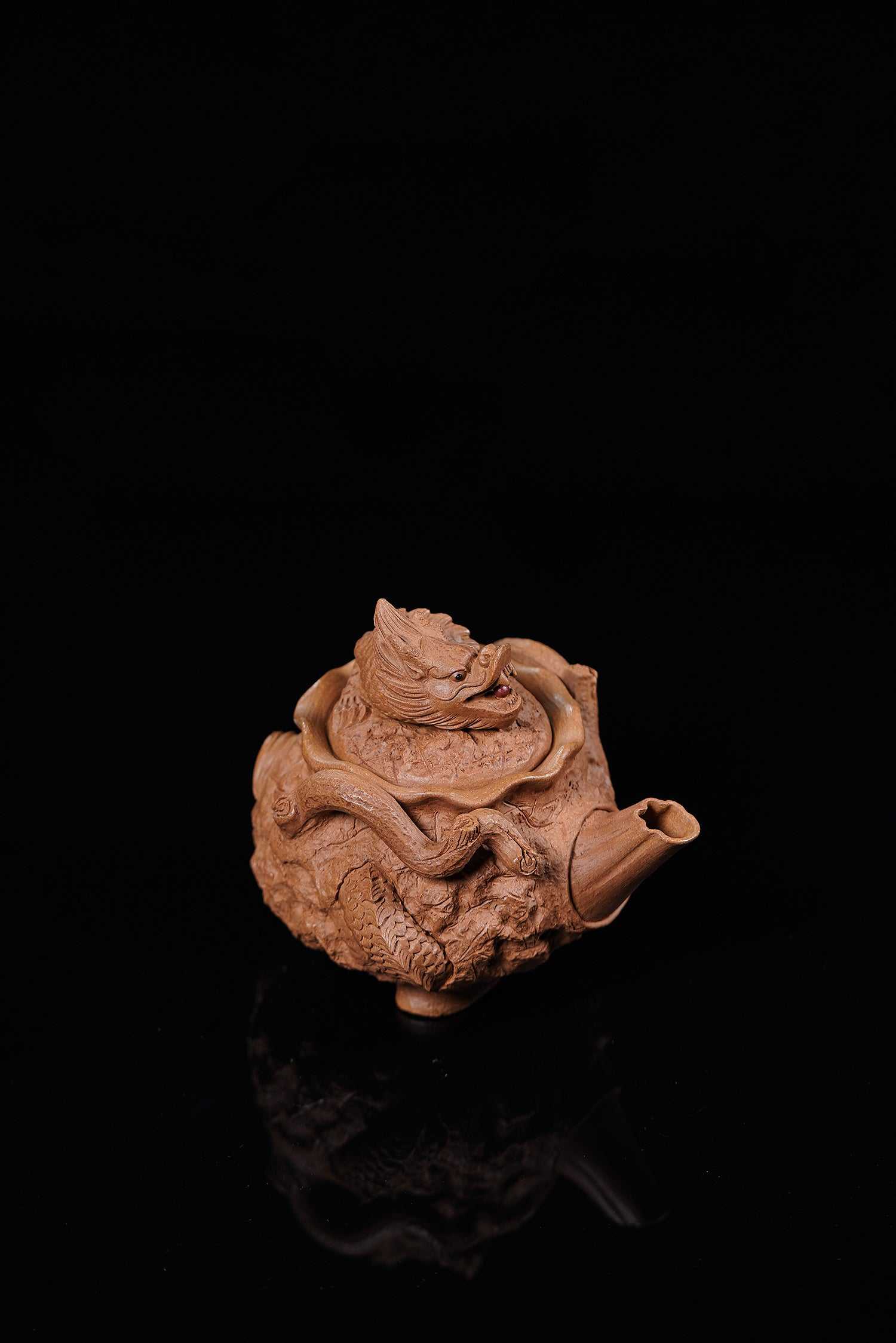 【特色藏品】邱爽 | 范泽锋高徒·省大师紫砂潜力重器【龙吟供春】原矿优质老段泥·200cc