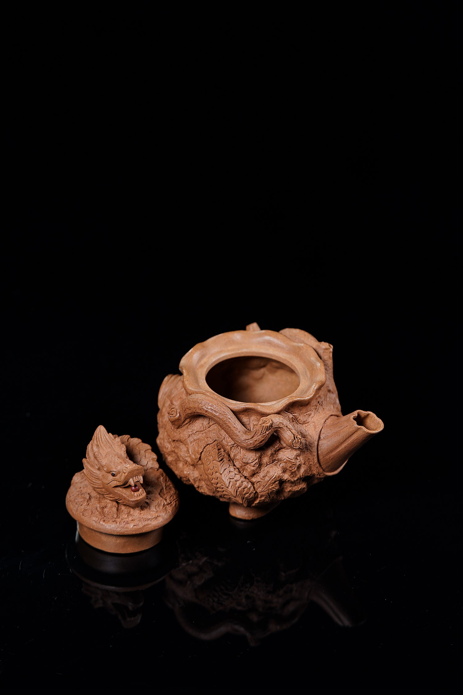 【特色藏品】邱爽 | 范泽锋高徒·省大师紫砂潜力重器【龙吟供春】原矿优质老段泥·200cc