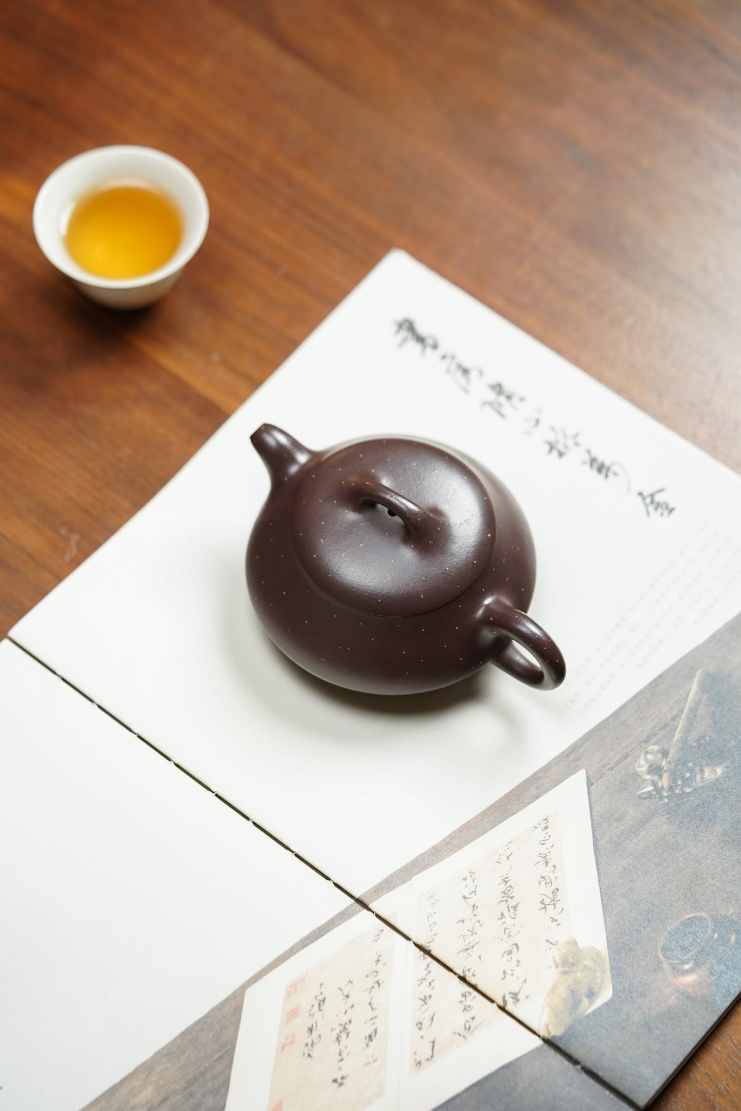 李昌鸿福利🧧紫砂泰斗传承·双国大师匠心之作【扁瓢壶】家藏原矿极品紫玉金砂·165cc