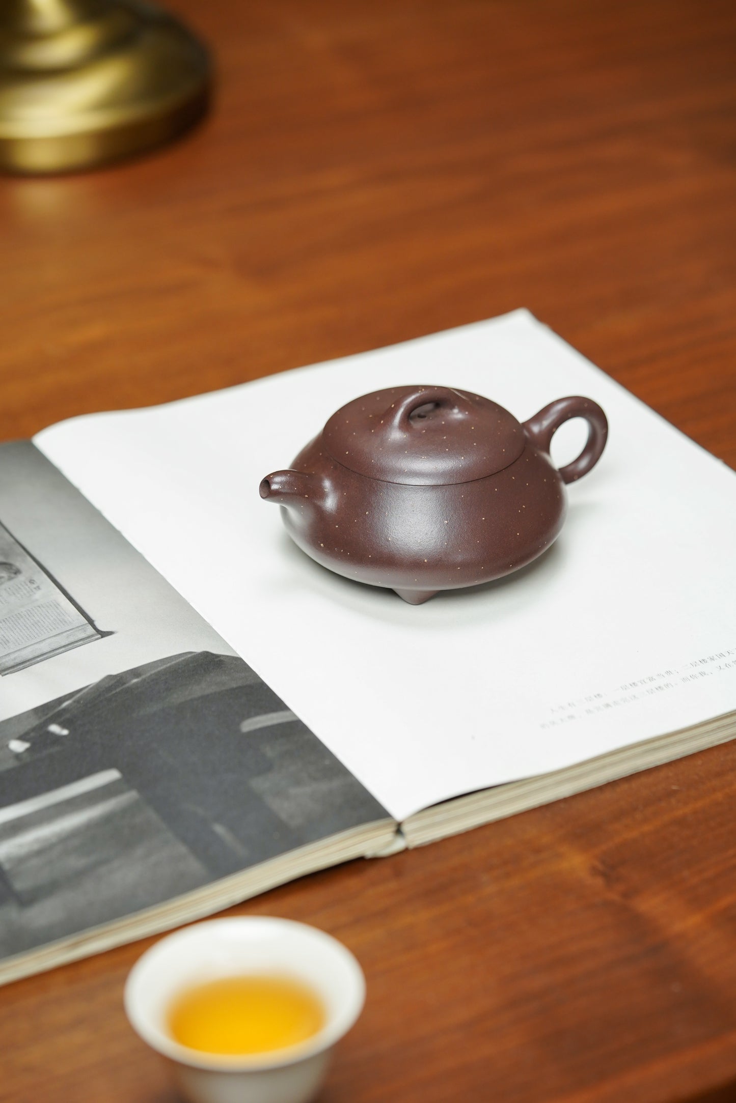 李昌鸿福利🧧紫砂泰斗传承·双国大师匠心之作【扁瓢壶】家藏原矿极品紫玉金砂·165cc