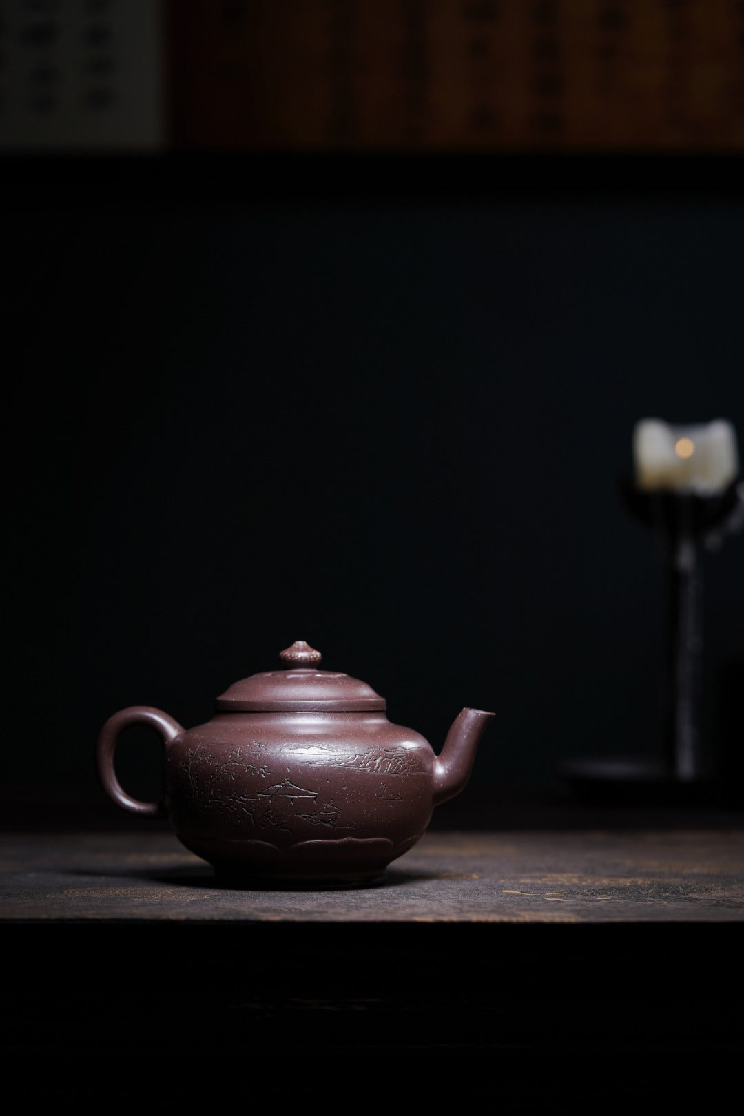 储立之大师 | 中国陶瓷艺术终身成就奖获得者重器【容谷壶】原矿优质紫玉金砂· 350ml