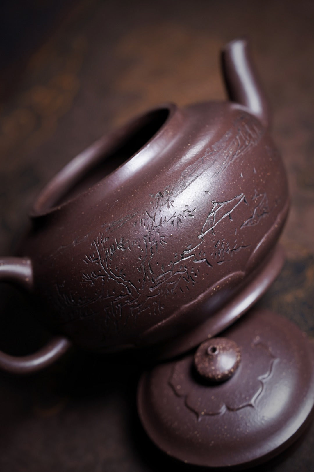 储立之大师 | 中国陶瓷艺术终身成就奖获得者重器【容谷壶】原矿优质紫玉金砂· 350ml