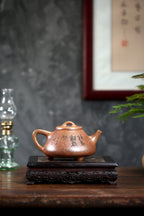 范泽锋高徒·省大师邱爽紫砂潜力重器【子冶石瓢壶】原矿优质龙骨金砂· 420cc