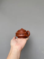 范泽锋高徒·省大师邱爽紫砂潜力重器【如意竹鼓壶】原矿稀有大红袍· 220cc