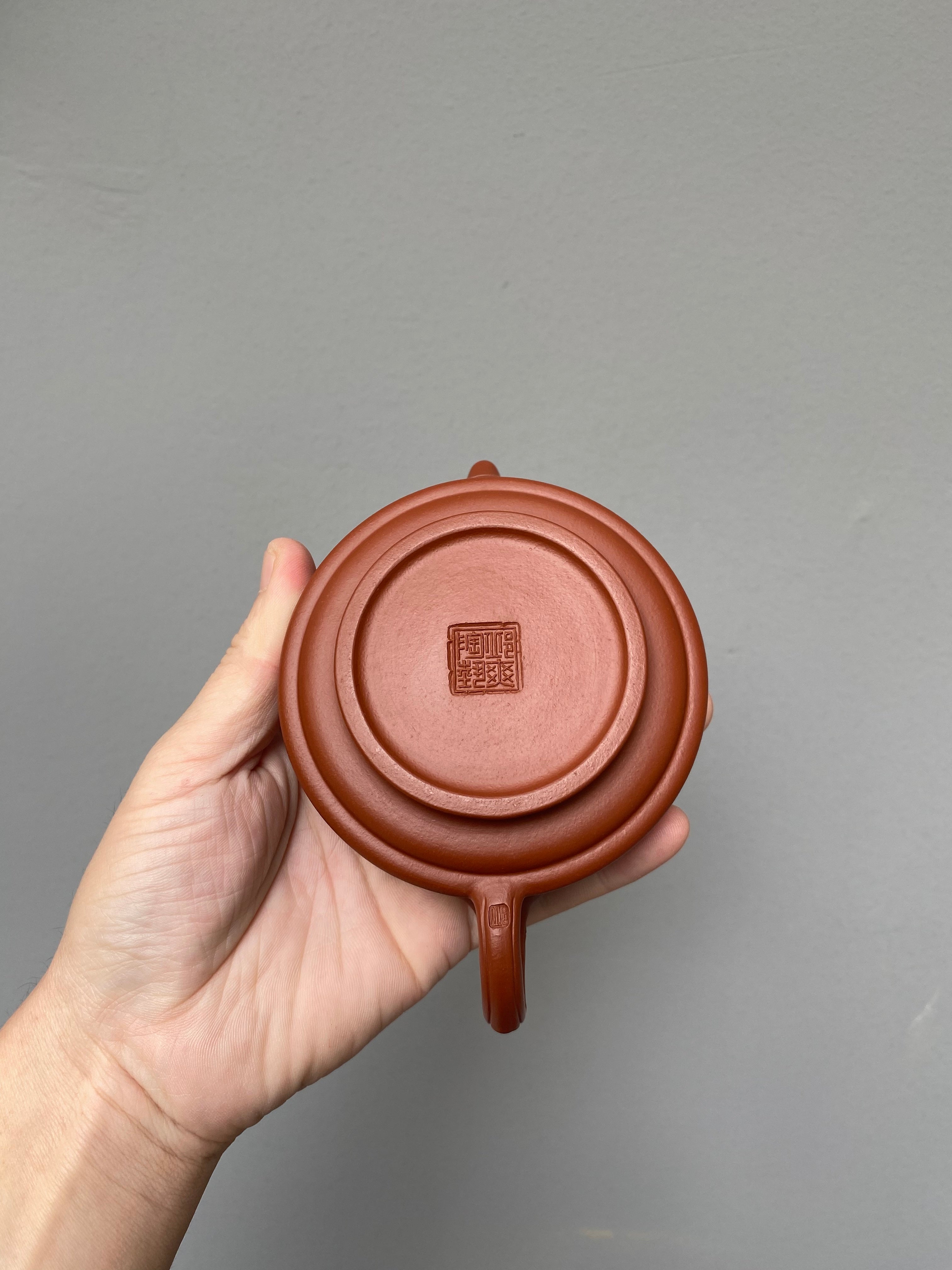 范泽锋高徒·省大师邱爽紫砂潜力重器【如意竹鼓壶】原矿稀有大红袍· 220cc