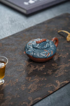 蒋艺华大师·重器传承·紫砂七老花器泰斗蒋蓉唯一传人佳作【蚕宝宝壶】原矿极品底槽清粉浆·260cc