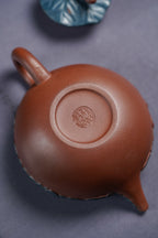 蒋艺华大师·重器传承·紫砂七老花器泰斗蒋蓉唯一传人佳作【蚕宝宝壶】原矿极品底槽清粉浆·260cc