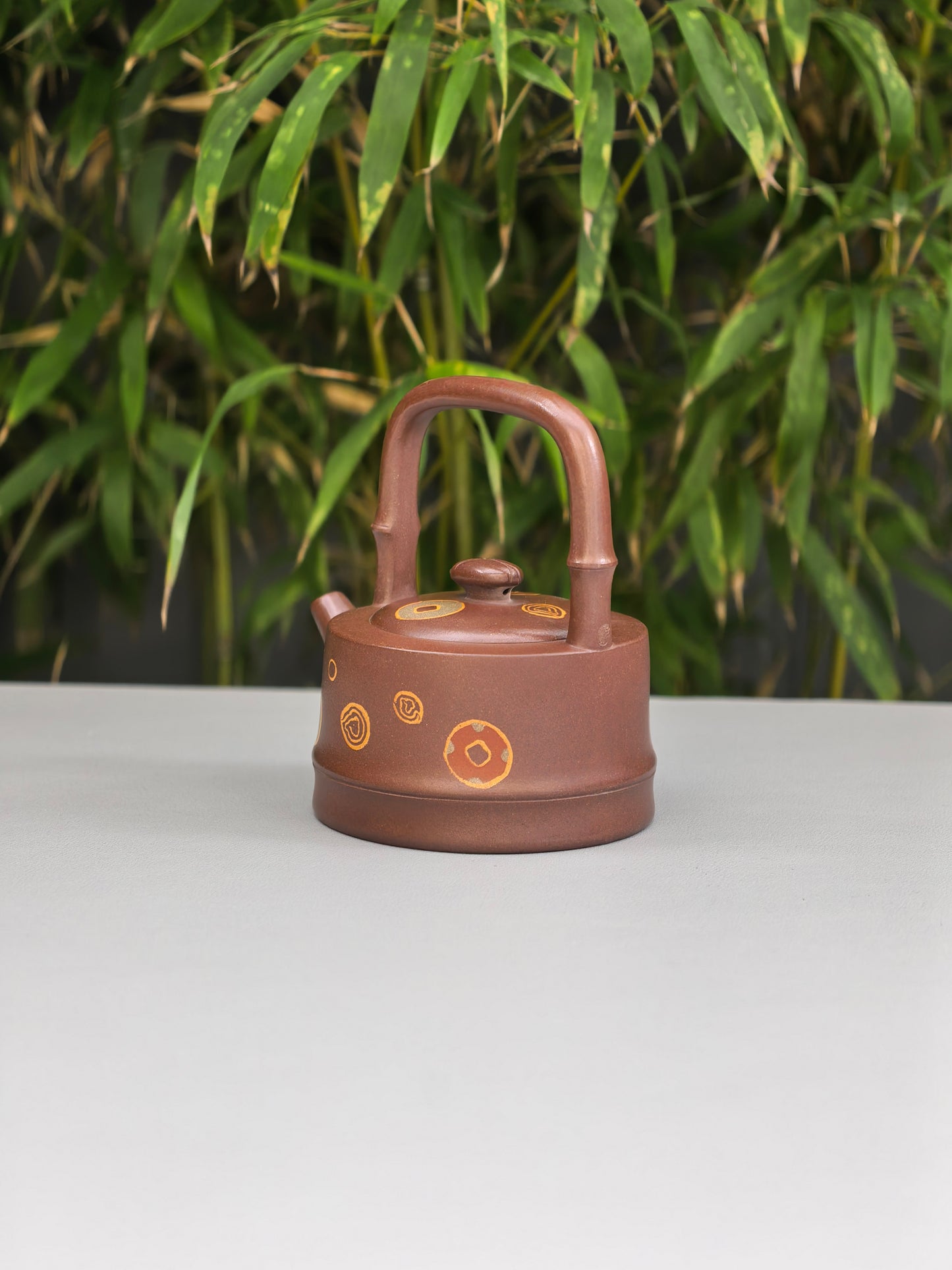 范泽锋高徒·省大师邱爽紫砂潜力重器【节节高升提梁】原矿优质老紫泥·180cc