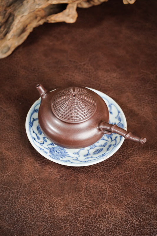 【渔翁独钓】极品紫泥～260Cc～内推14孔出水