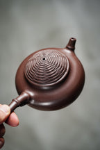【渔翁独钓】极品紫泥～260Cc～内推14孔出水