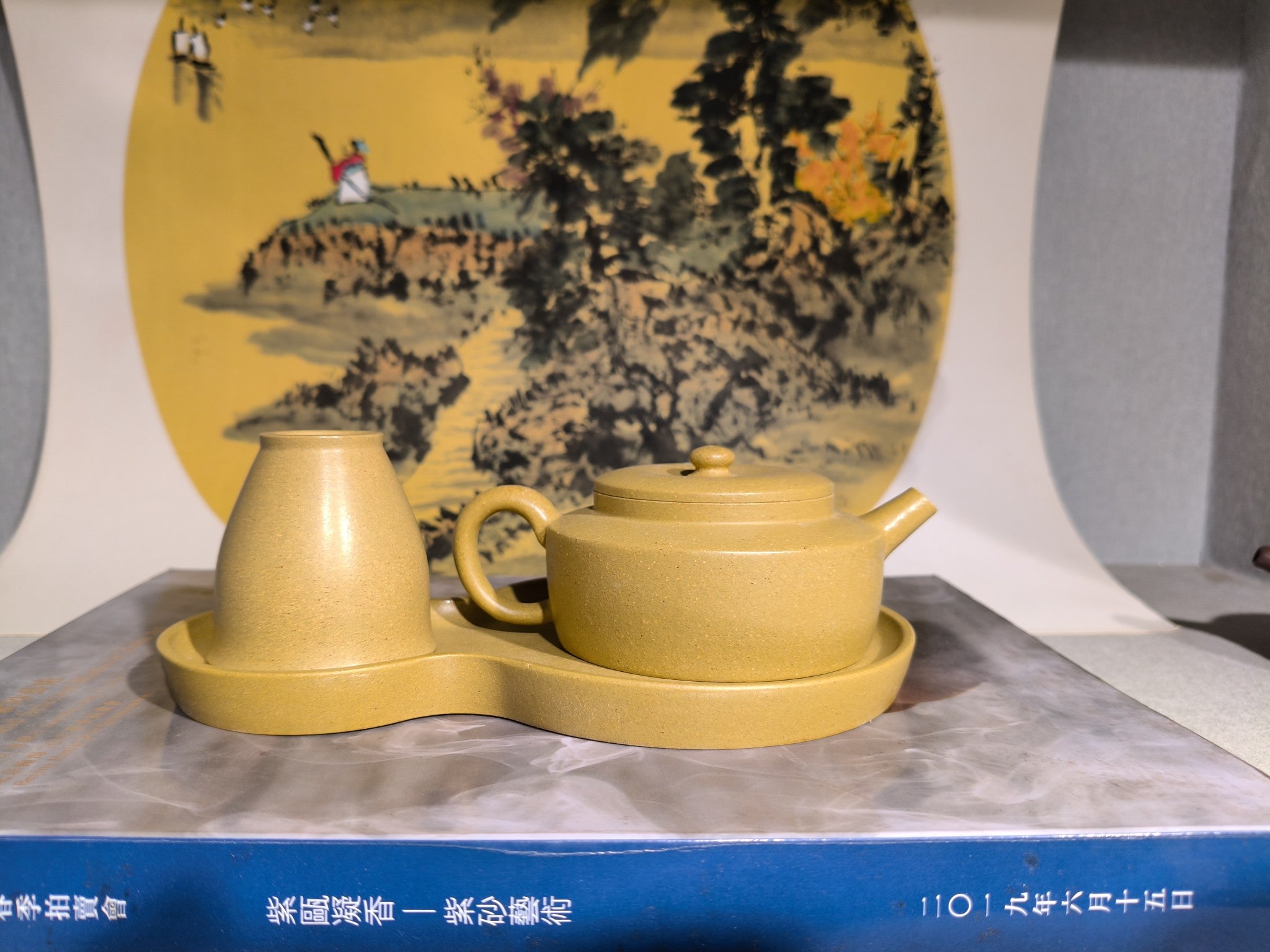 【周盘套组】 泥料：本山绿  容量：150cc