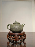 国大师·顾绍培➕省大师·储立之联袂合作限量款【茄段壶】原矿极品雪华绿泥· 320cc