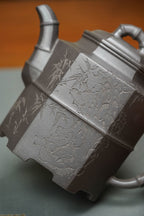 著名方器巨匠耿浩臻品《倚杖听江壶》藏值无量原矿极品天青泥·630cc