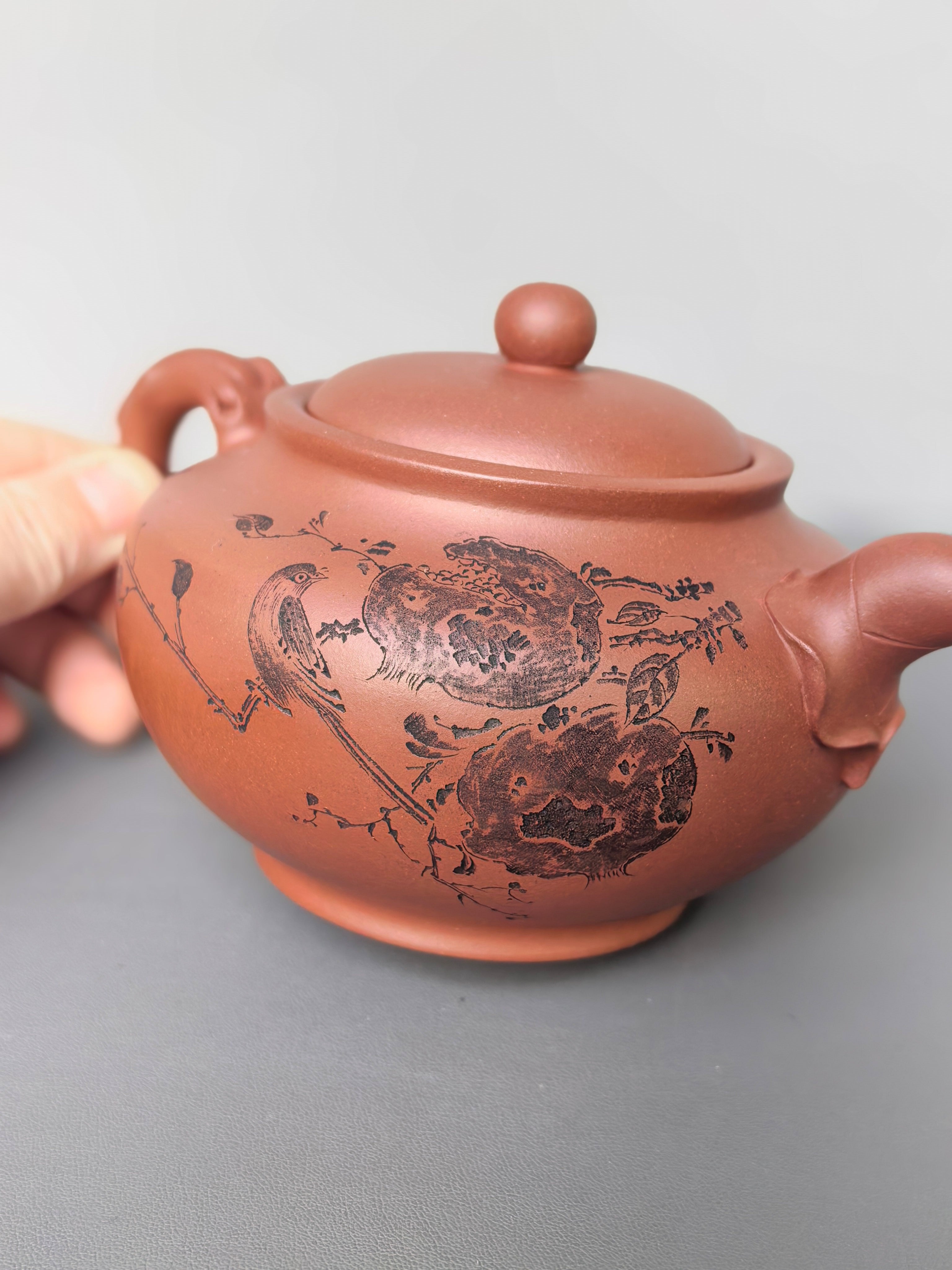 李昌鸿 紫砂泰斗传承·双国大师匠心之作【春意盎然套组】原矿极品陈腐清水泥·450cc