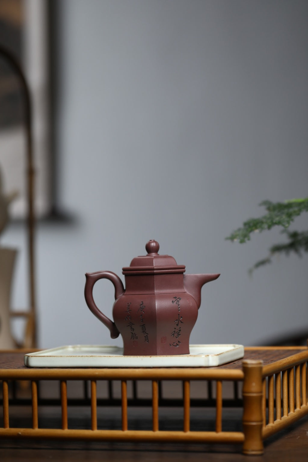 全手工制作【僧帽】曹美好 (国家级工艺美术师) 原矿紫泥 容量250cc