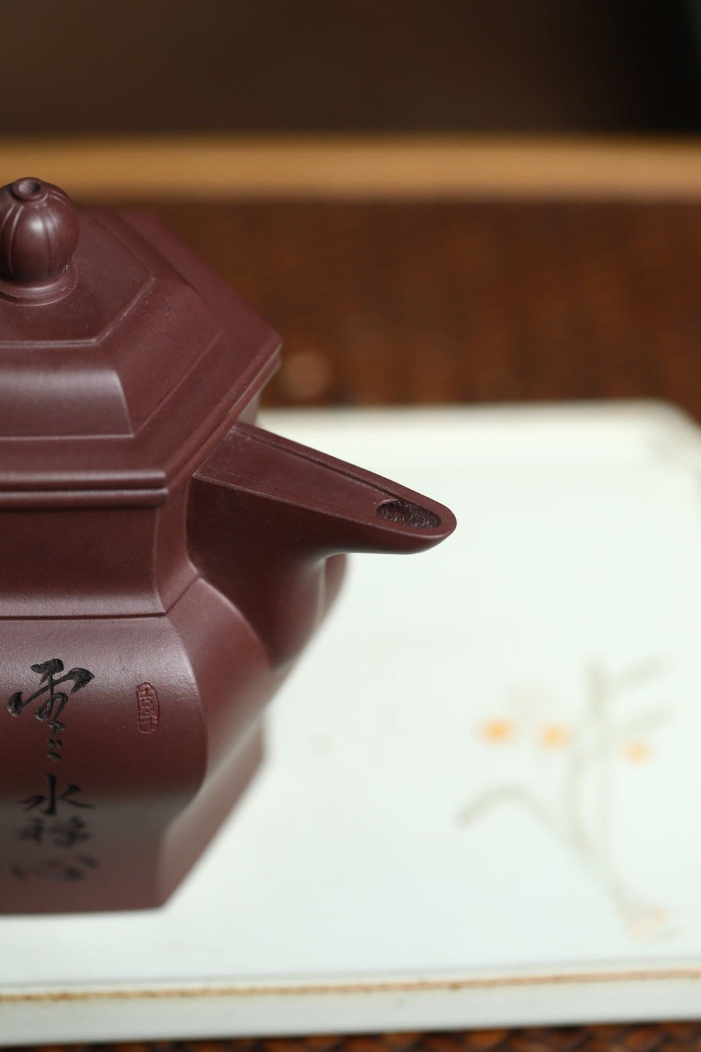 全手工制作【僧帽】曹美好 (国家级工艺美术师) 原矿紫泥 容量250cc