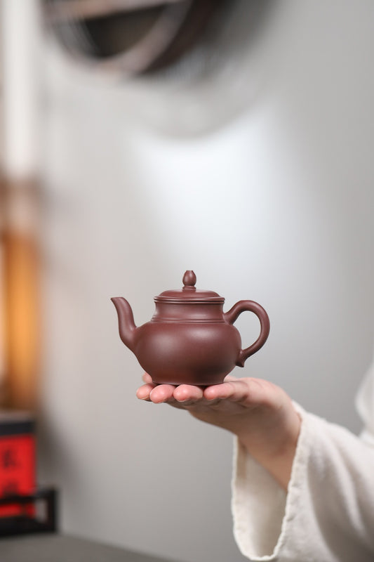 【宫灯】范俊华（国家级工艺美术师） 原矿紫泥 容量130cc 孔数9孔