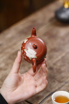 美人肩·朱泥•精工·手工泥绘 容量 130cc 内推孔