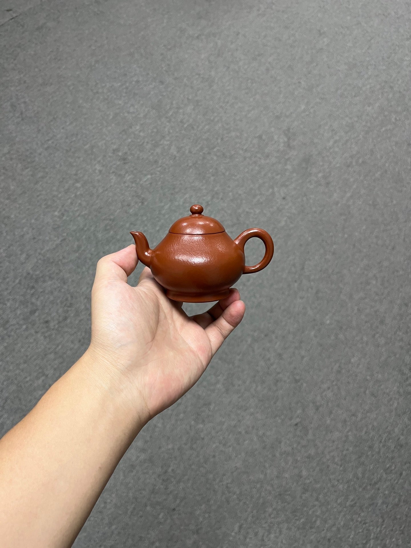 实拍·全手工【梨形·摹古】 原矿极品朱泥·170cc·9孔